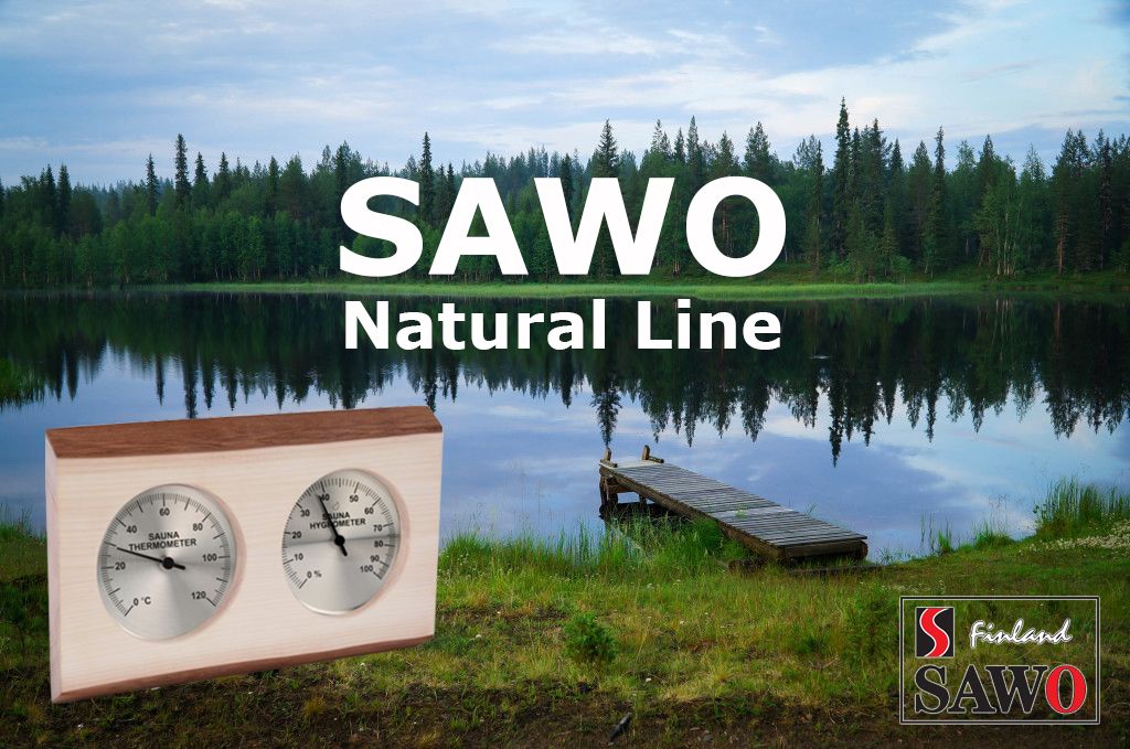 Аксессуары для сауны из коллекции SAWO Natural Line