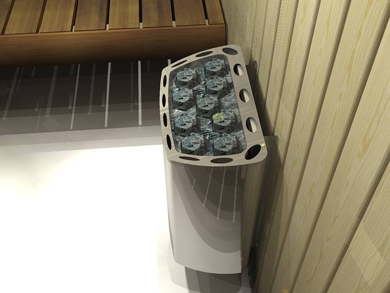 Электрокаменка для сауны, бани электрический нагреватель SAWO Mini Heater MN-23NS
