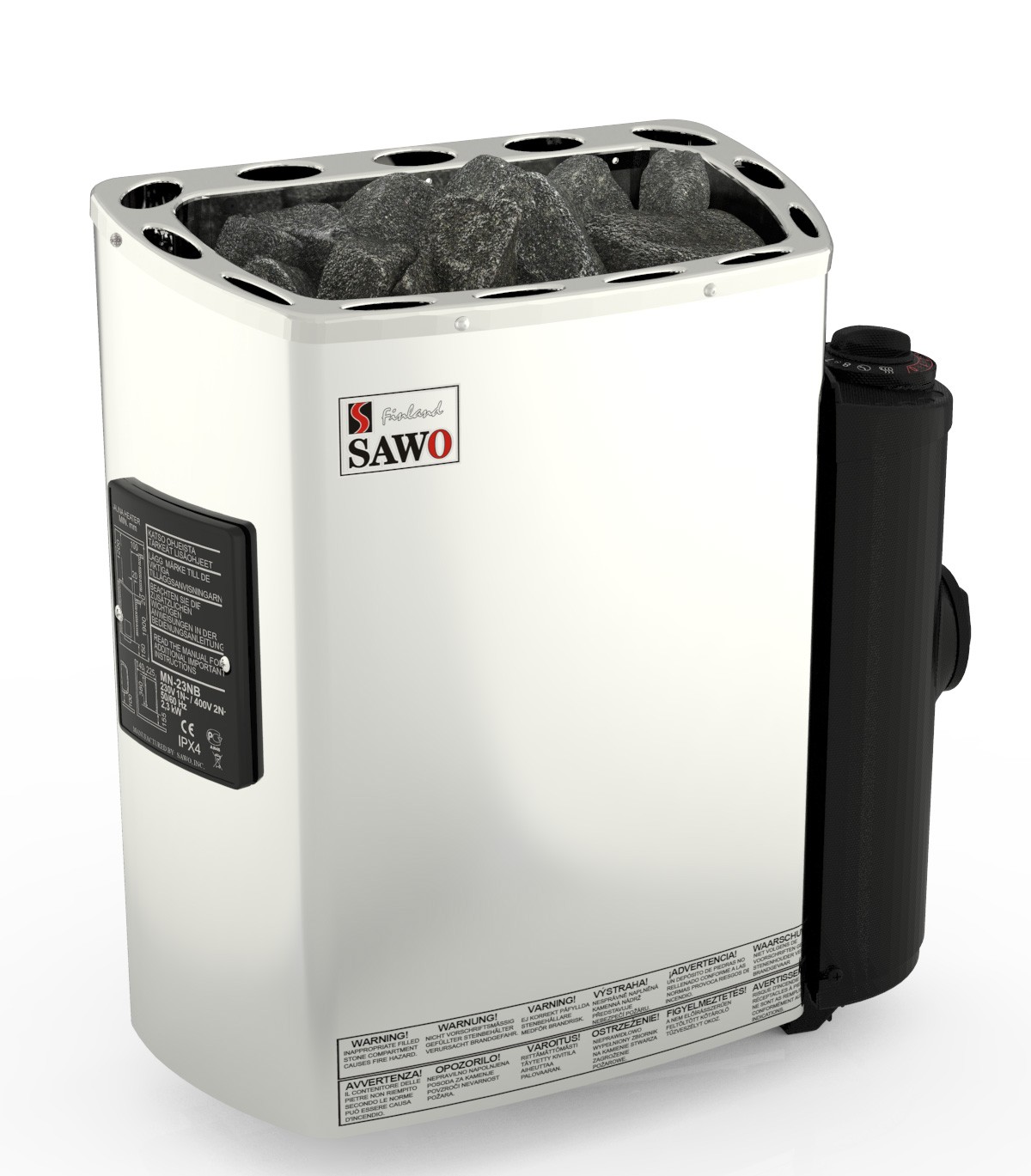 Электрокаменка для сауны, бани электрический нагреватель SAWO Mini Heater MN-23NB