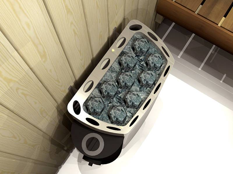 Электрокаменка для сауны, бани электрический нагреватель SAWO Mini Heater MN-36NB