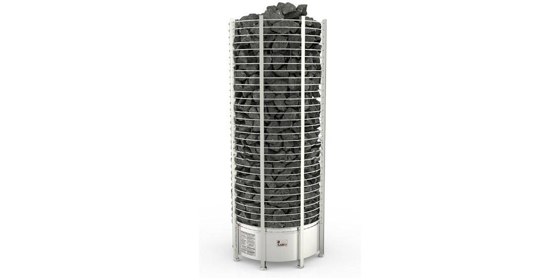 Электрическая каменка для бани, сауны электронагреватель SAWO Round Tower Heater TH4-80NS