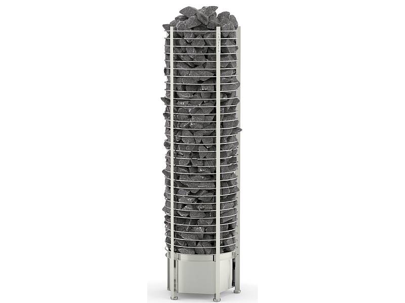Электрическая каменка для бани, сауны электронагреватель SAWO Round Tower Heater TH6-80NS