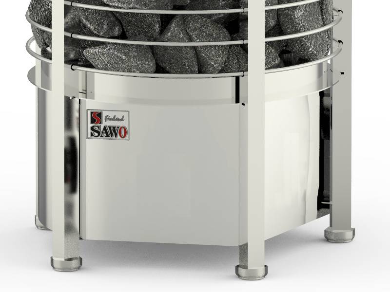 Электрическая каменка для бани, сауны электронагреватель SAWO Round Tower Heater TH6-90NS