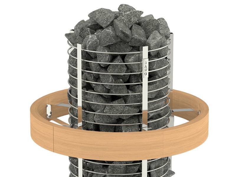 Электрическая каменка для бани, сауны электронагреватель SAWO Round Tower Heater TH6-90NS