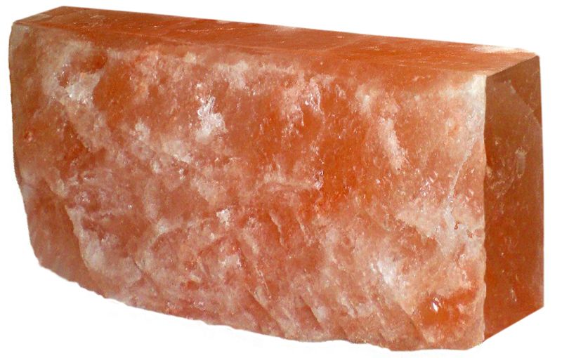 Розовая гималайская соль брикет колотый 20×10×5