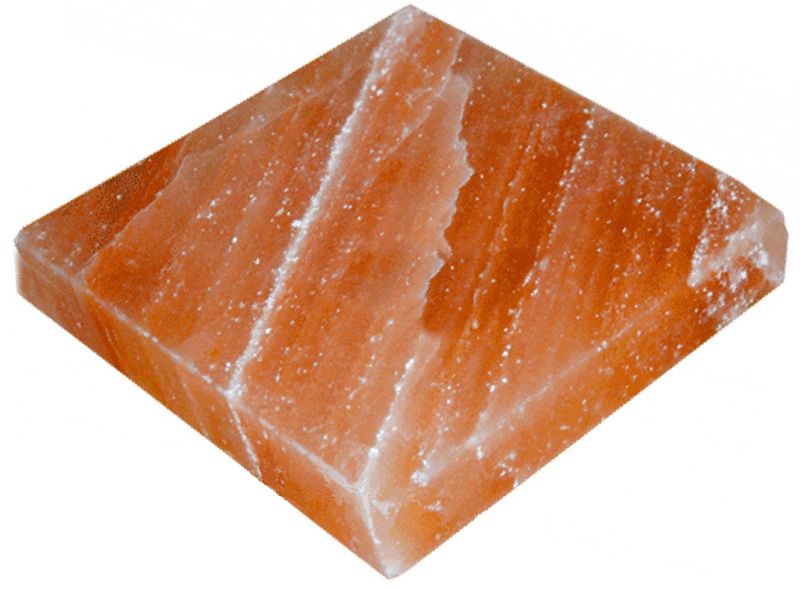 Розовая гималайская соль в квадратной плитке 20×20×2,5