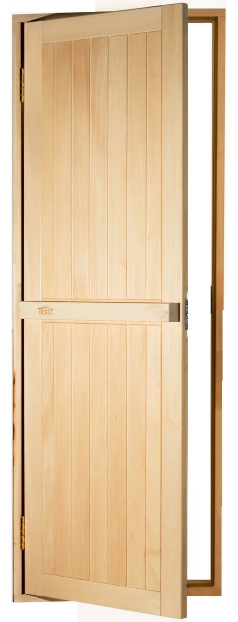 Двери для сауны глухие Tesli 68×188 липа