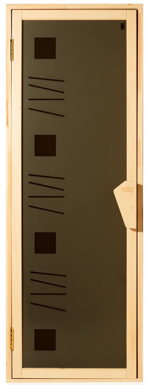 Двери для сауны Tesli Альфа арт 68×188