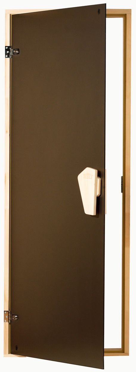 Двери для сауны Tesli Сатин 80×205
