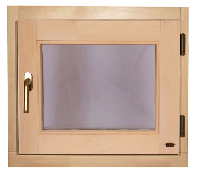 Окно для сауны Tesli 50×60 с поворотной створкой