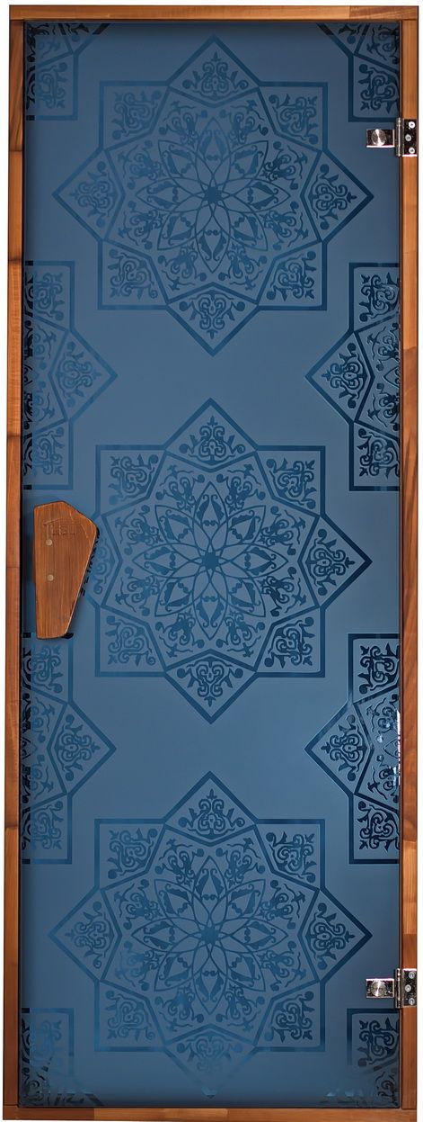 Двери для сауны, бани и хаммама Tesli Сезам Blue 70×190