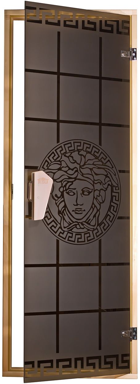 Стеклянные двери для сауны Tesli Горгона 68×188