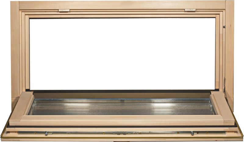 Окно для сауны откидное 1,0×0,5 м