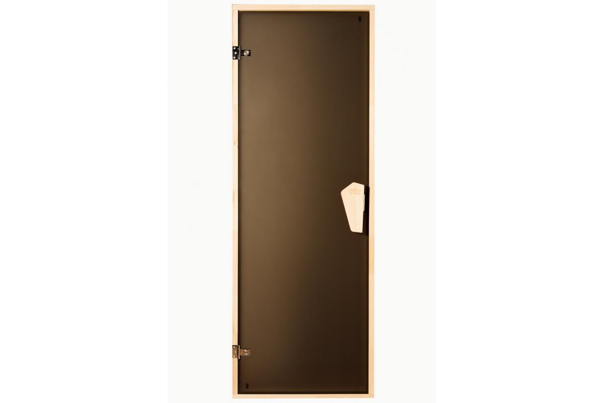 Стеклянные двери для сауны Tesli UNO Сатин 1,88х0,67