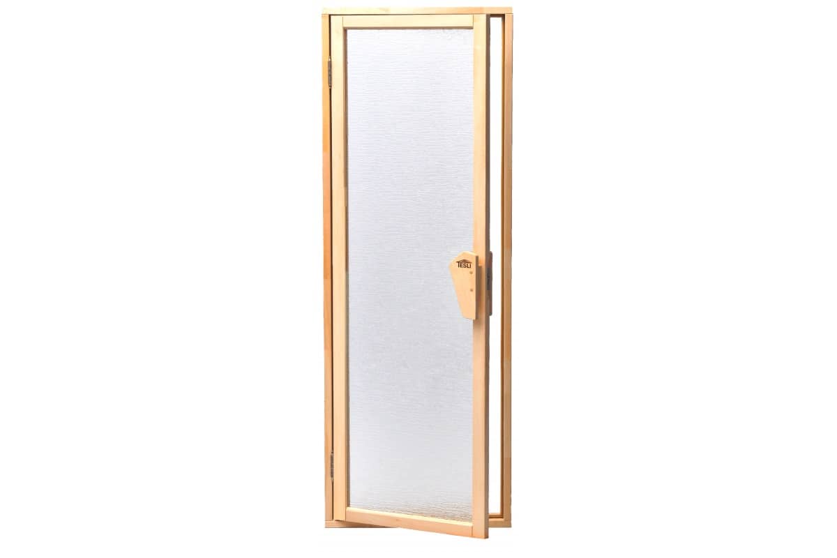 Двери для сауны Tesli UNO Silvit 1,88х0,67 из закаленного стекла