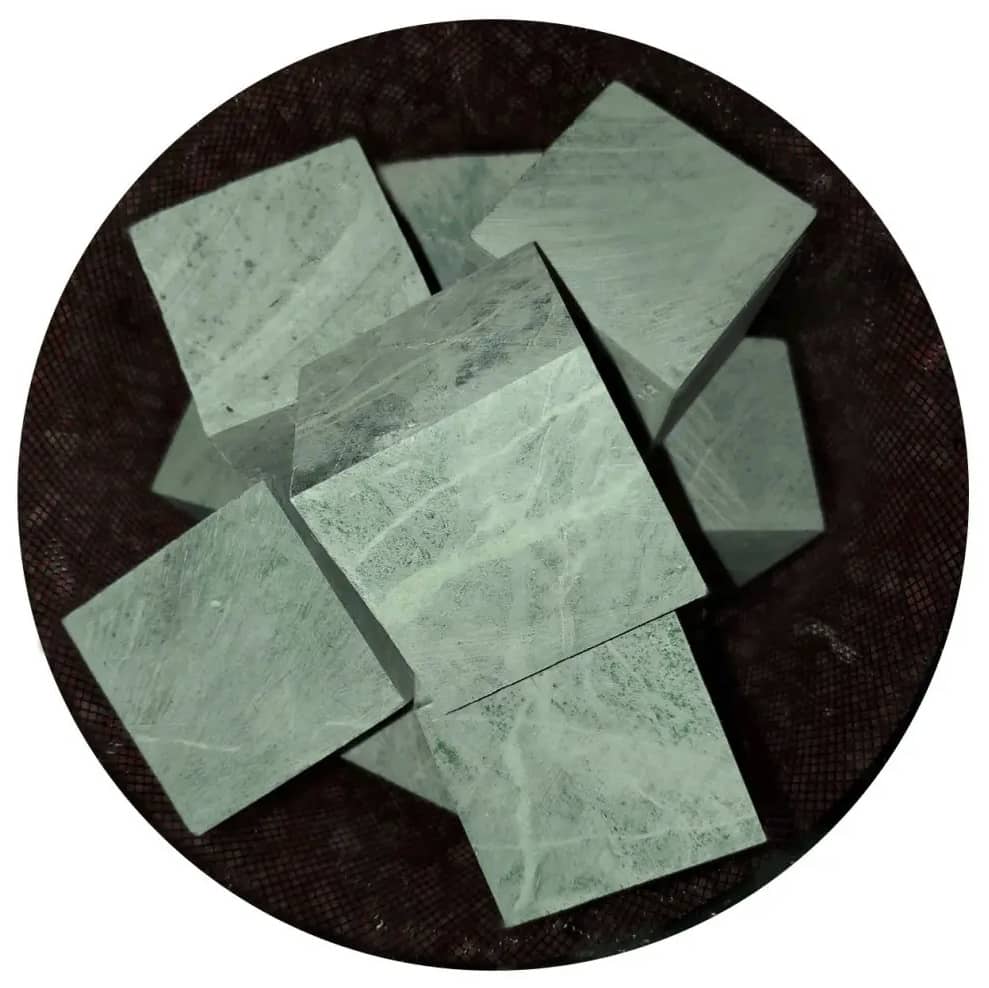 Камень Жадеит Sawo колотый (форма куба: 7x7x7 см) 10 кг с лечебным эффектом Камень Жадеит Sawo колотый (форма куба: 7x7x7 см) 10 кг с лечебным эффектом