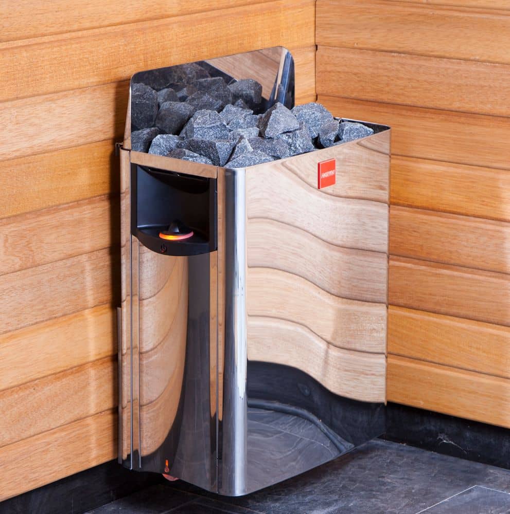 Электрокаменка Harvia The Wall SW45 4,5 kW стальная в парной