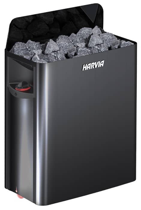 Электрическая каменка Harvia The Wall SW45 4,5 kW черная сталь с выносным пультом