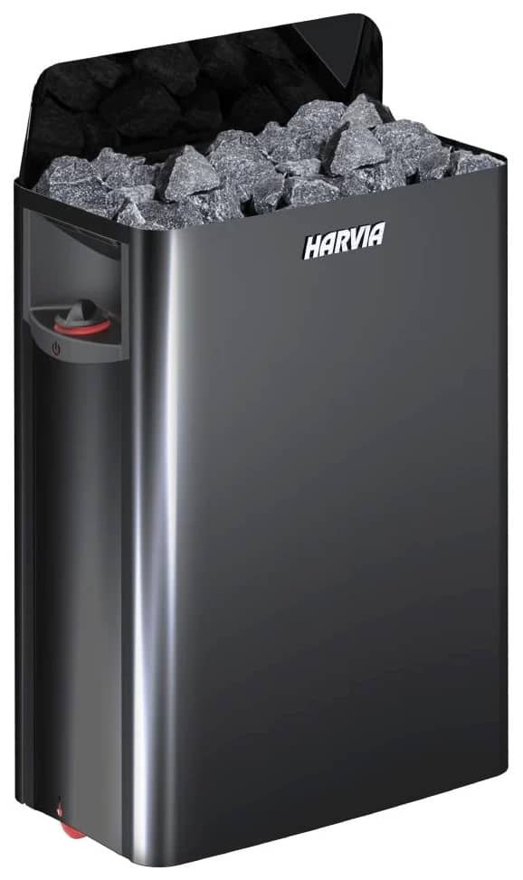 Электрическая каменка Harvia The Wall SW80 8,0 kW черная сталь с выносным пультом