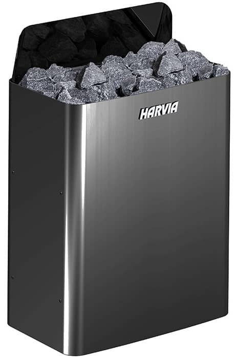 Электрическая каменка Harvia The Wall SW60E 6,0 kW черная сталь с выносным пультом