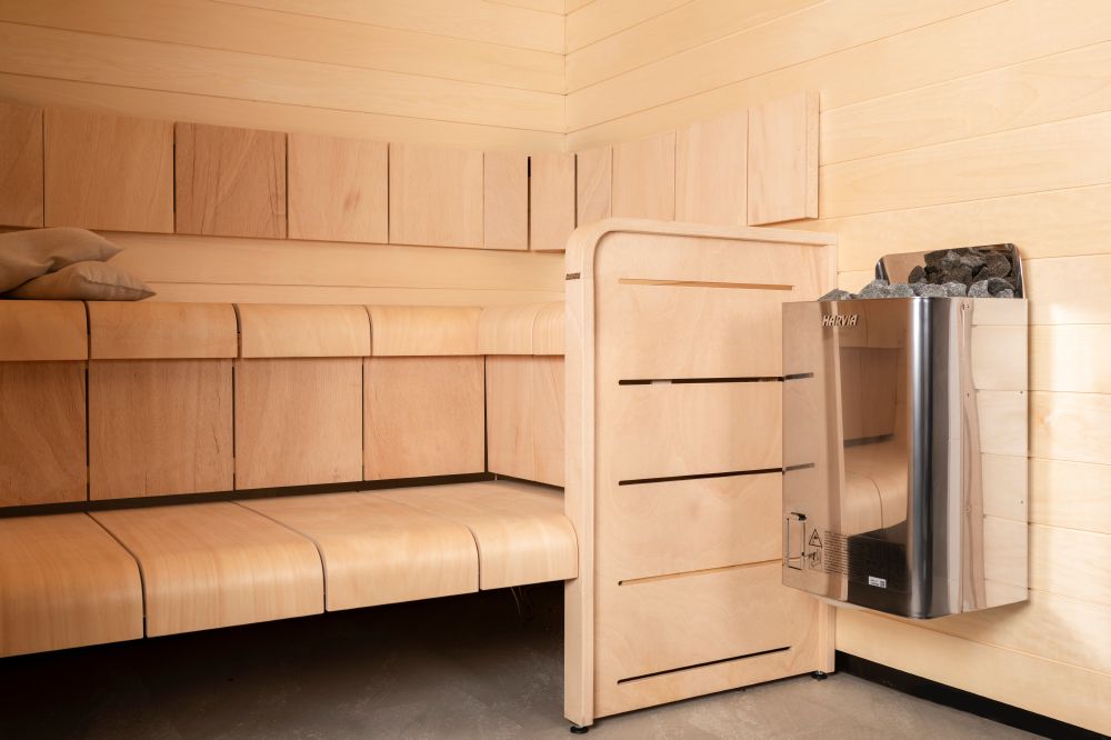 Электрокаменка Harvia The Wall Combi SW45S 4,5 kW стальная с выносным пультом