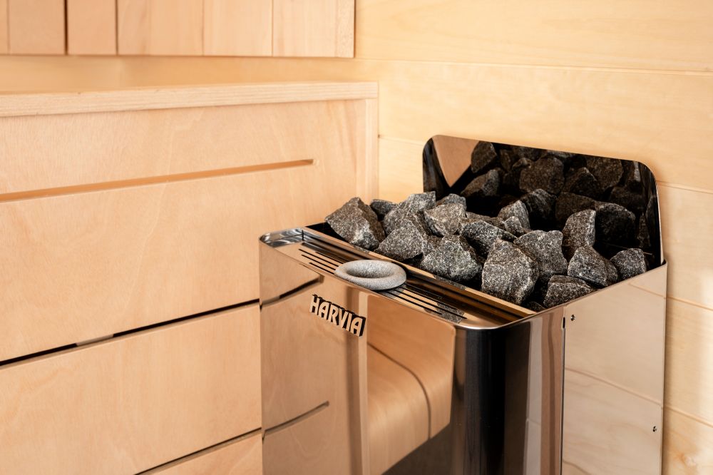 Электрокаменка Harvia The Wall Combi SW45S 4,5 kW стальная для домашней парилки