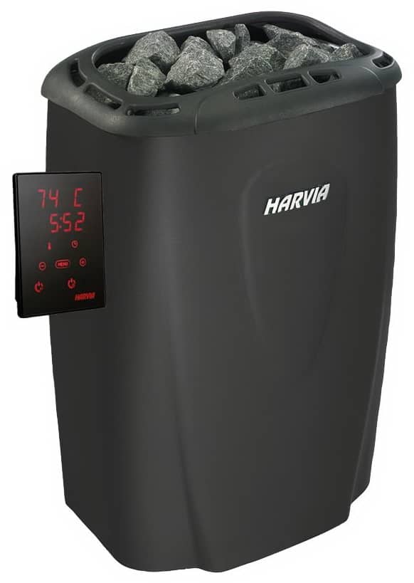 Электрокаменка Harvia Moderna V60XE 6,0 kW черная с сенсорной панелью