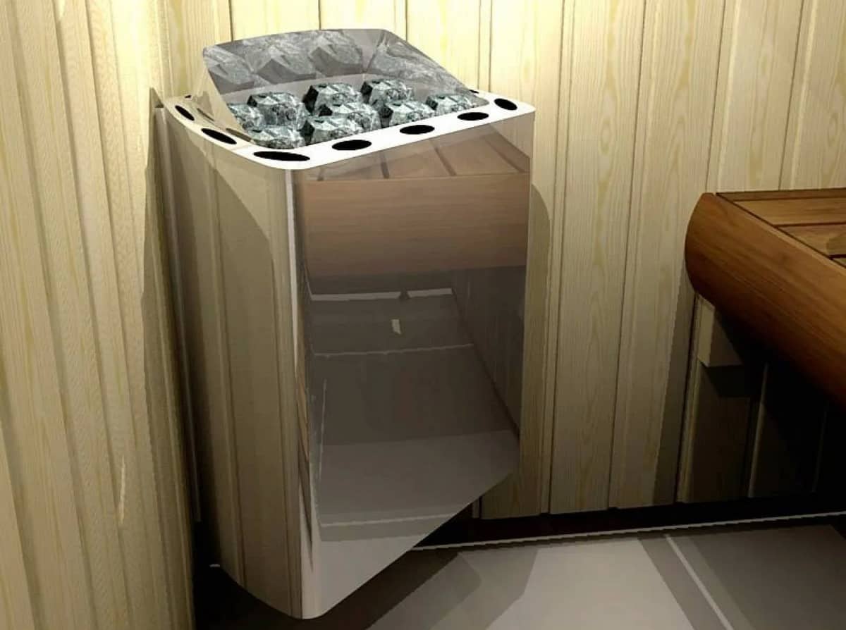 Электрокаменка Sawo Minix MX-30NS-P из нержавеющей стали