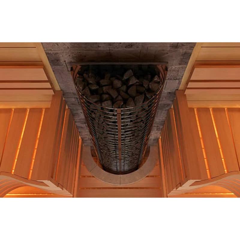 Электрокаменка Sawo Tower Heater Wall TH9-150Ni-WL-P в интерьере