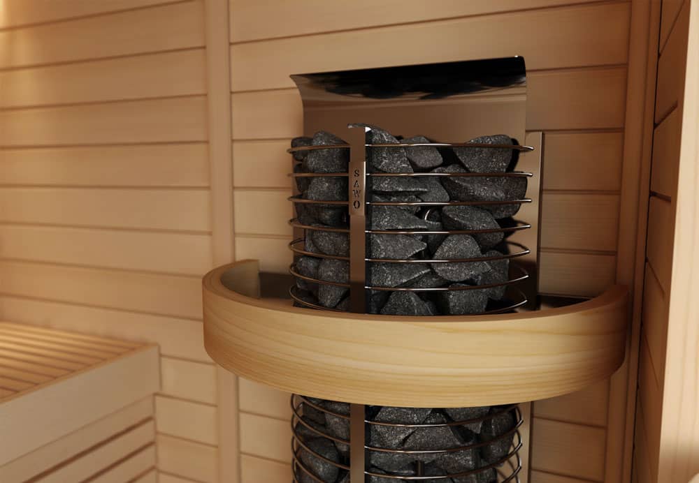 Электрокаменка Sawo Tower Heater TH6-90NS-P-C из нержавеющей стали