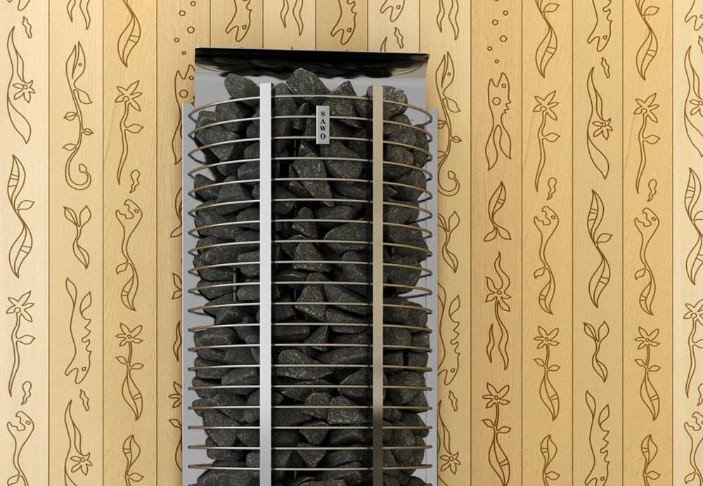Напольная электрическая каменка Sawo Tower Heater TH6-90NS-P-C
