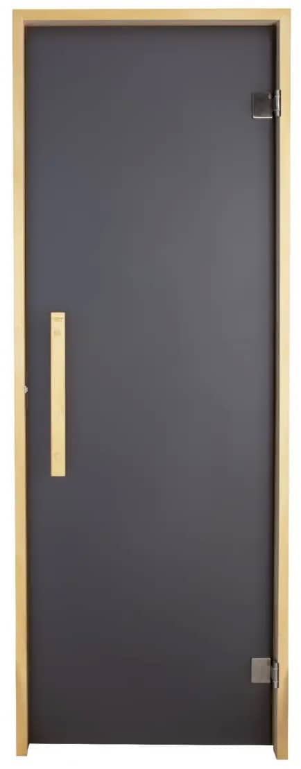 Стеклянные двери для бани Tesli Lux Graphite Sateen 700х1900 в сером цвете Стеклянные двери для бани Tesli Lux Graphite Sateen 700х1900 в сером цвете