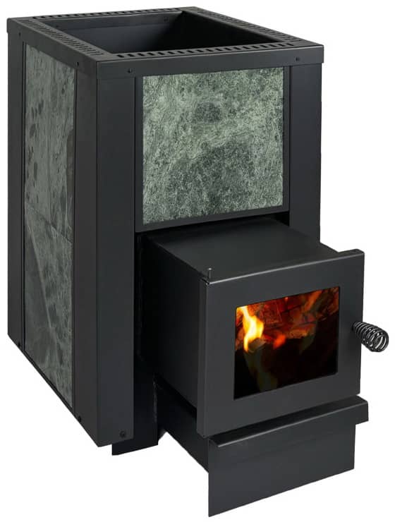Дровяная каменка для сауны ПАЛ KLE-12 S из серпентинита