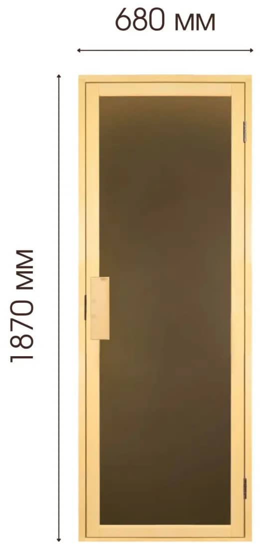 Размеры дверей для бани Tesli DUO 700х1900