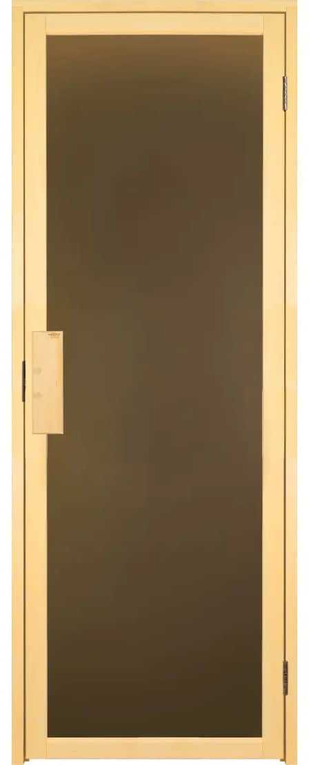 Стеклянные двери для бани Tesli DUO 700х1900 в бронзовом цвете