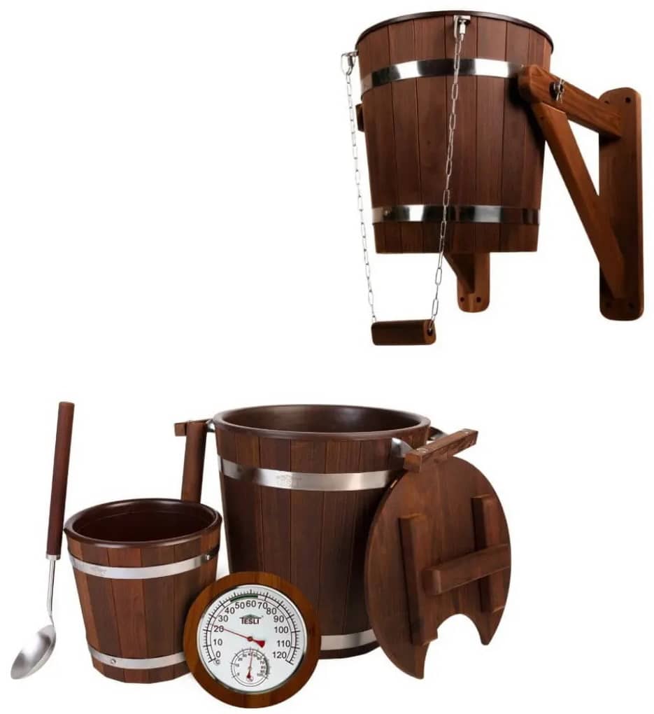 Tesli №19 — набор аксессуаров для бани и сауны, 5 предметов